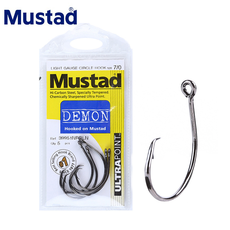 Fishing Hook Offset - MUSTAD 39951# Fishing Hooks Circle High