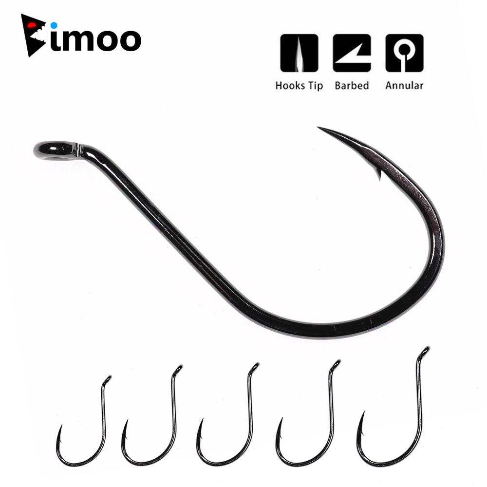 Fishing Hook Offset - Bimoo 20pcs Offset Octopus Beak Hook