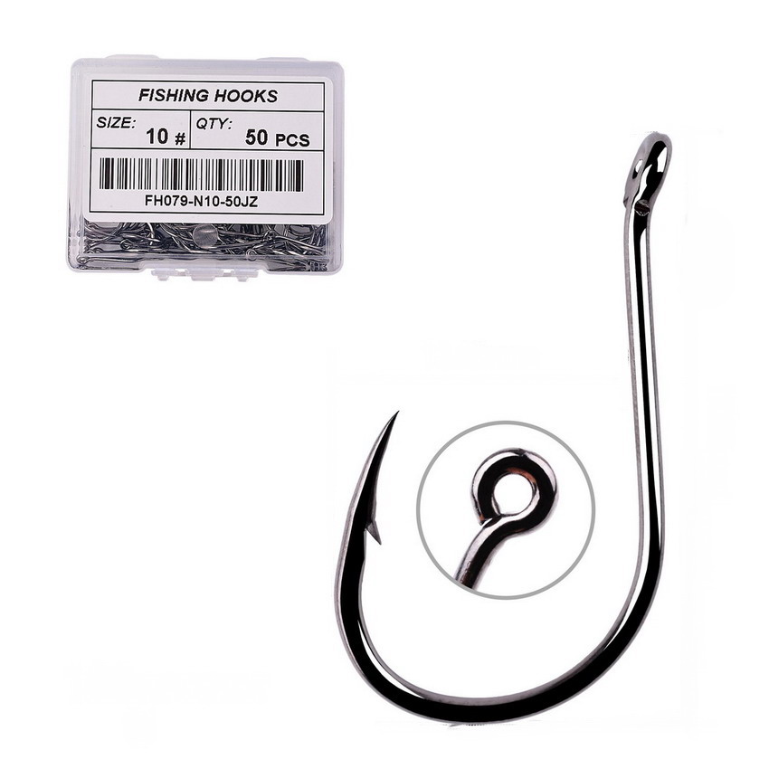 Fishing Hook Circle - 50pcs/20pcs Fishhook Coating High Carbon Stainless