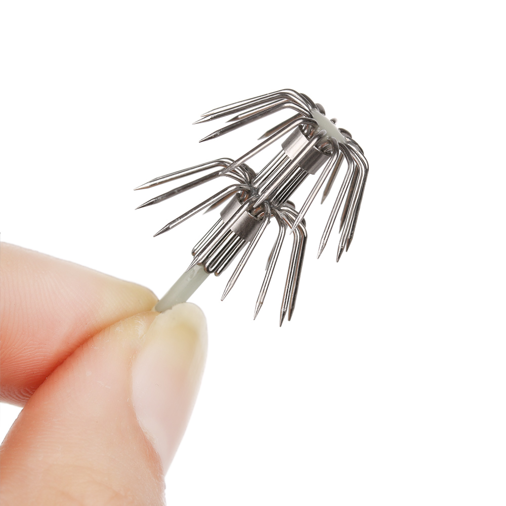 5Pcs Stainless Steel Double La - Fishing Hook Offset review and price
