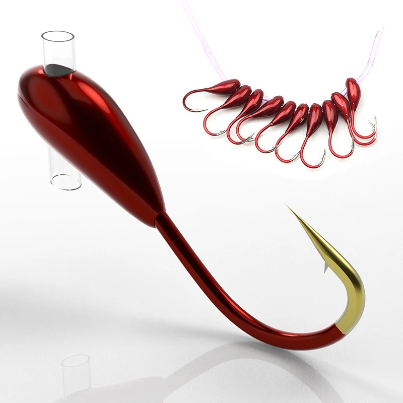10/20PCS Winter Ice Fishing Ho - Fishing Hook Offset review and price
