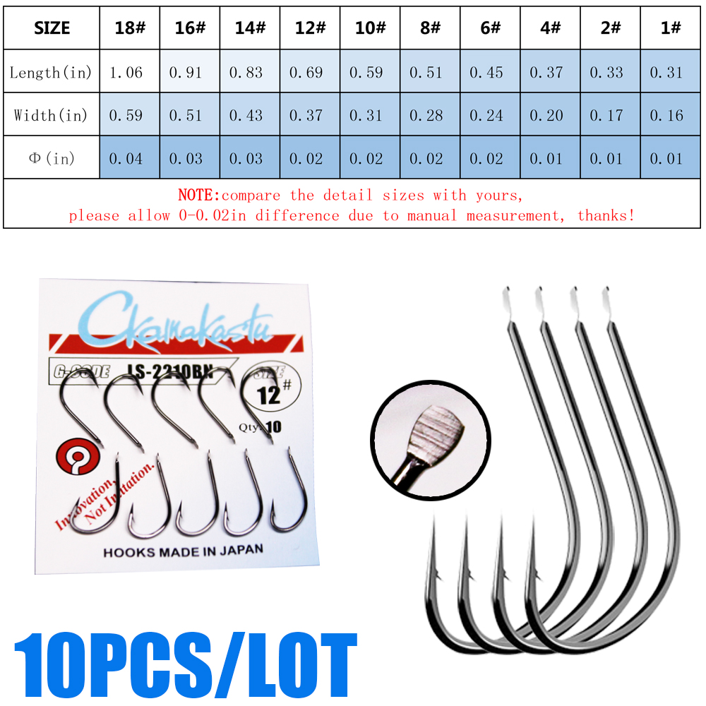 10pcs/lot  black Maruseigo Hoo - Fishing Hook Circle review and price