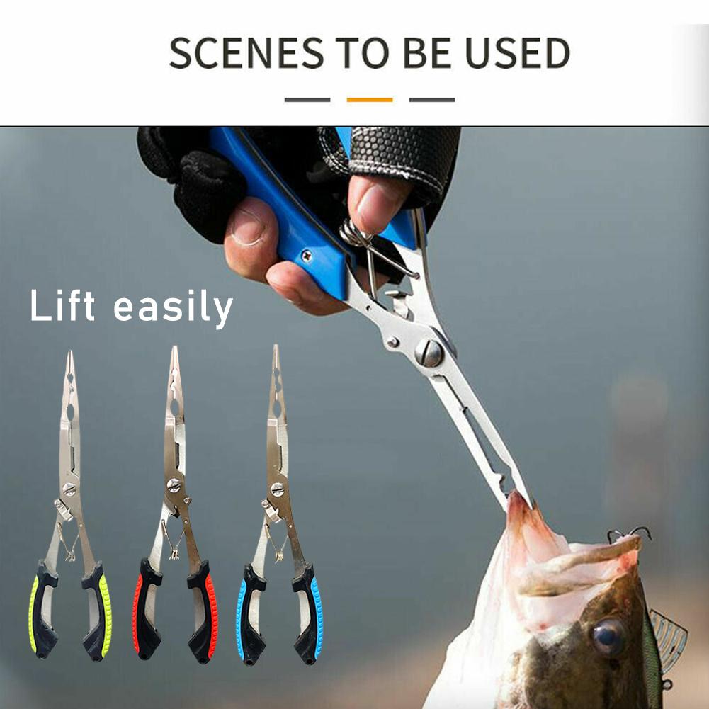 Stainless Steel Fishing Pliers - Fishing Hook Sharpener review and price