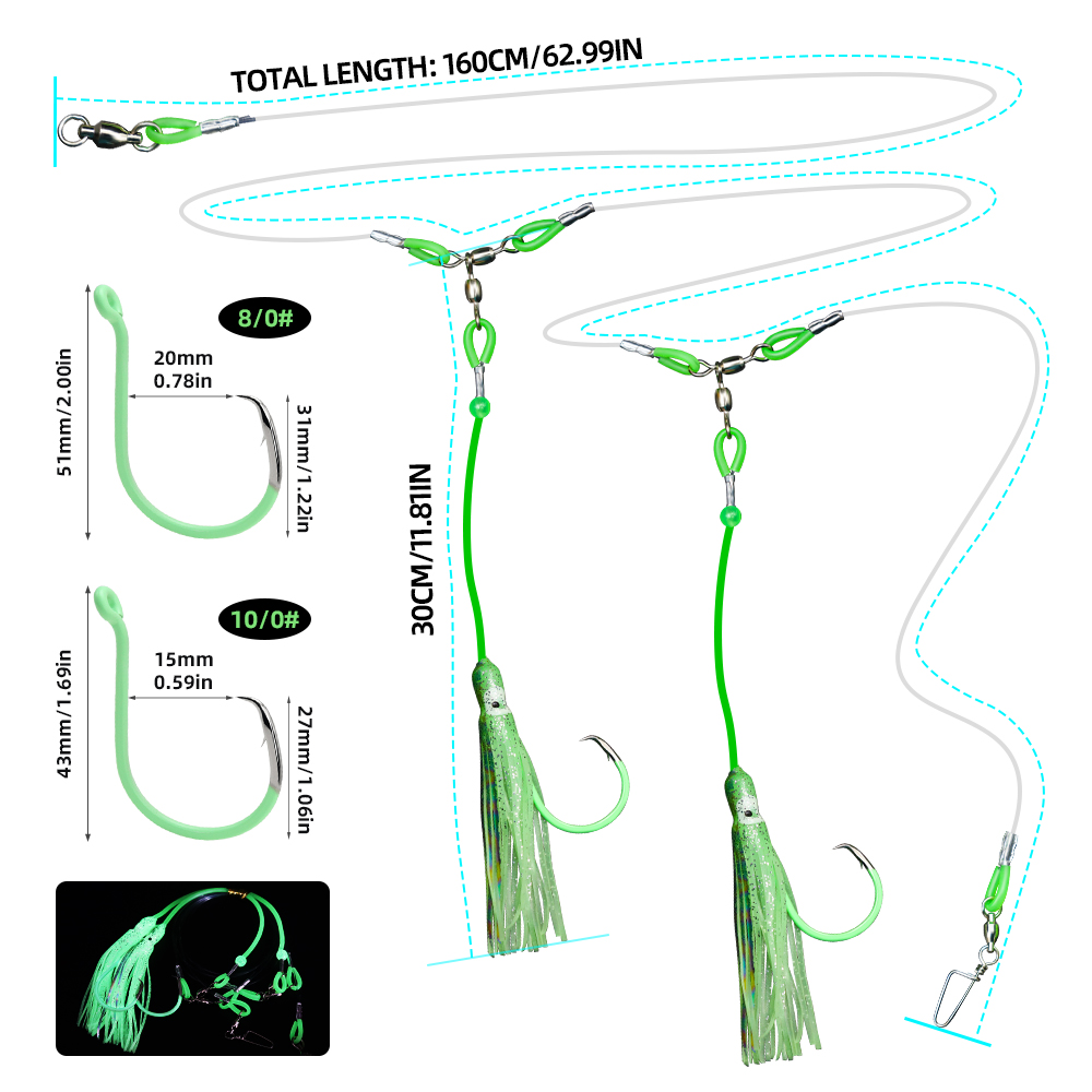 ZYZHE 1pc Deep Drop Rigs Sea F - Fishing Hook Circle review and price