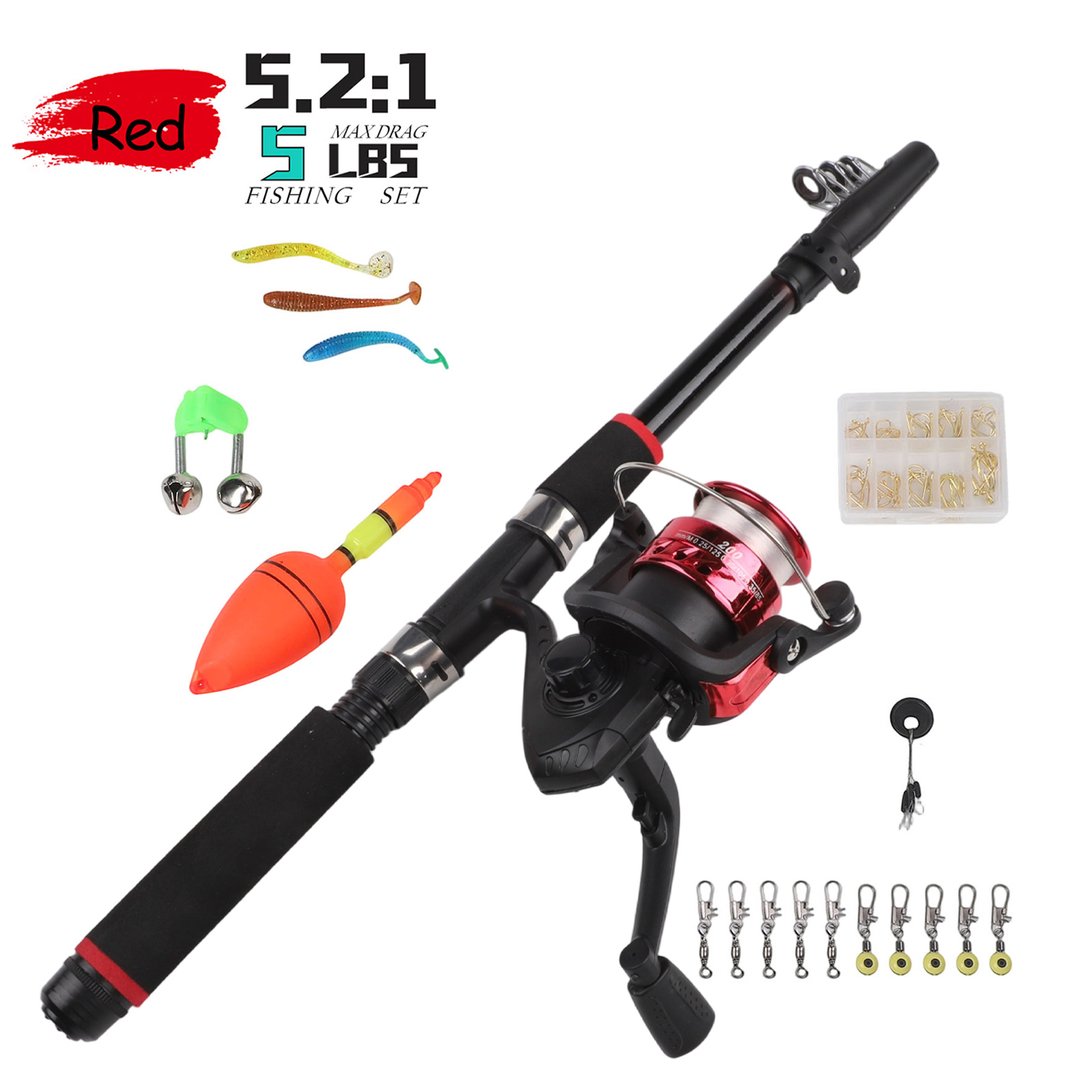 Fishing Pole Set Fishing Rod S - Fishing Hook Box review and price