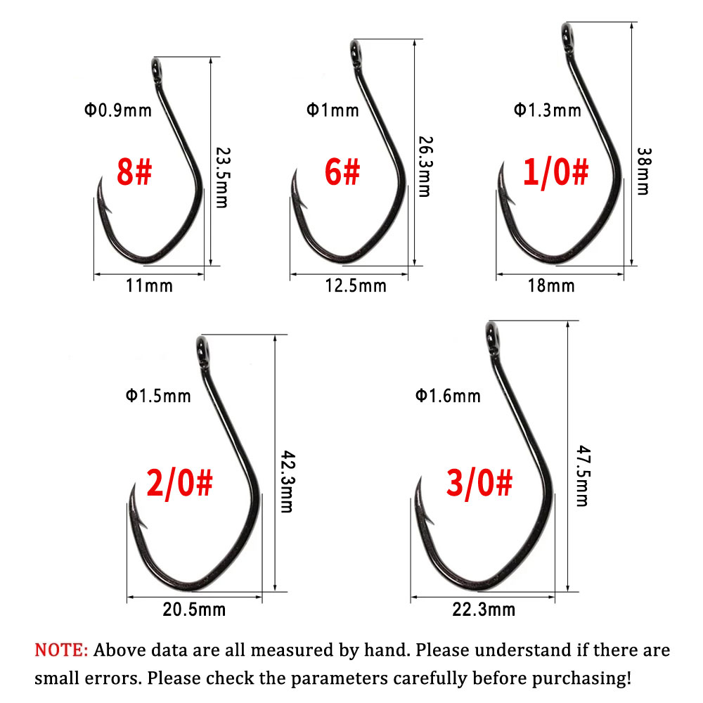 Wifreo 20pcs V Shape Catfish H - Fishing Hook Offset review and price