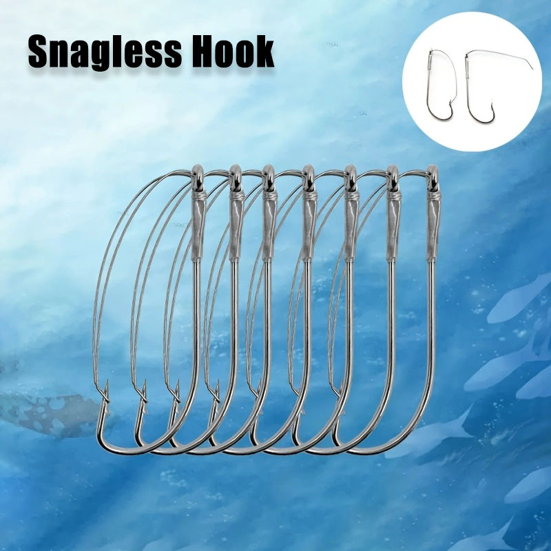 20/40Pcs Weedless Offset Worm  - Fishing Hook Offset review and price