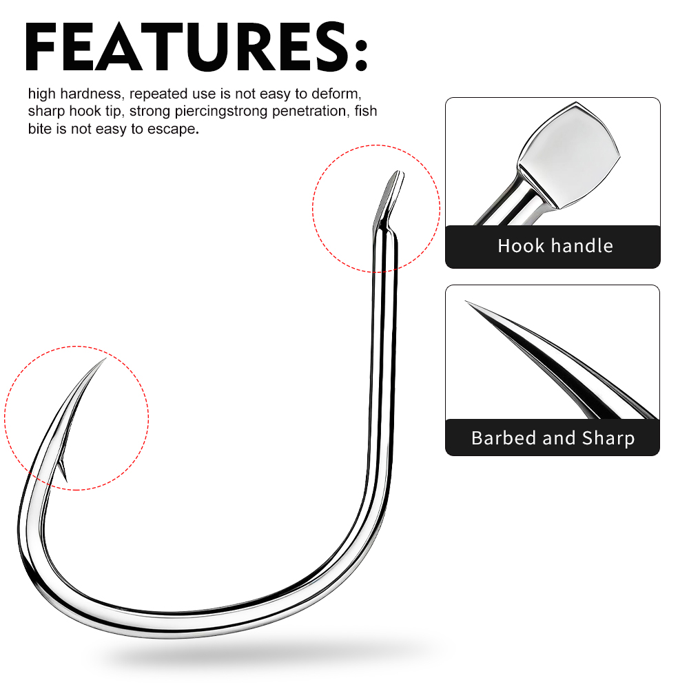 Proberos 20PCS/BOX High Carbon - Fishing Hook Circle review and price