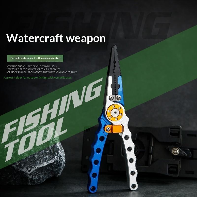 Aluminum Alloy Fishing Pliers  - Fishing Hook Sharpener review and price